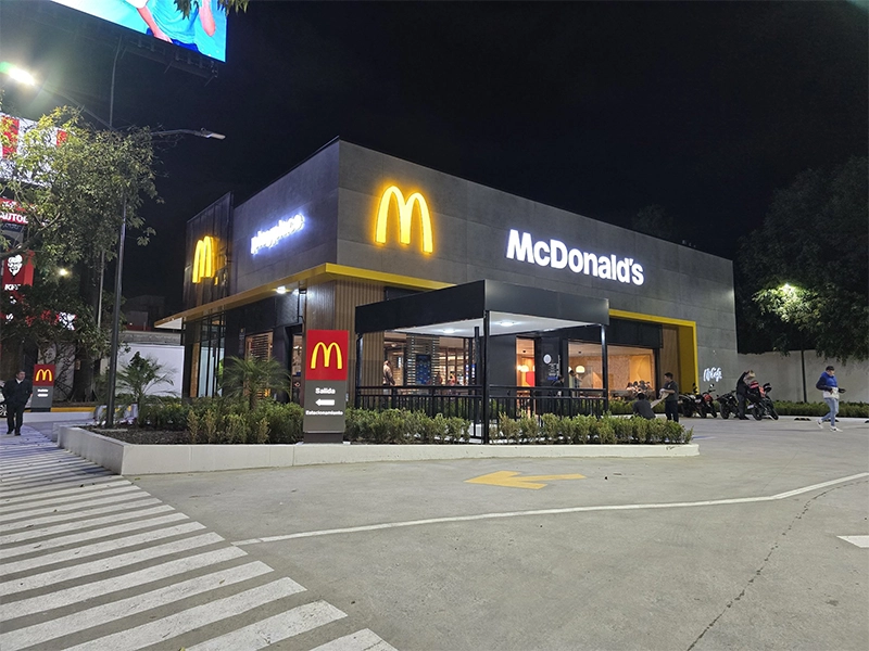 Estilo diseño McDonalds moderno
