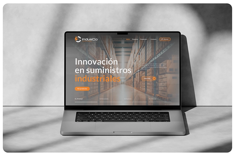 sitio web indusco laptop